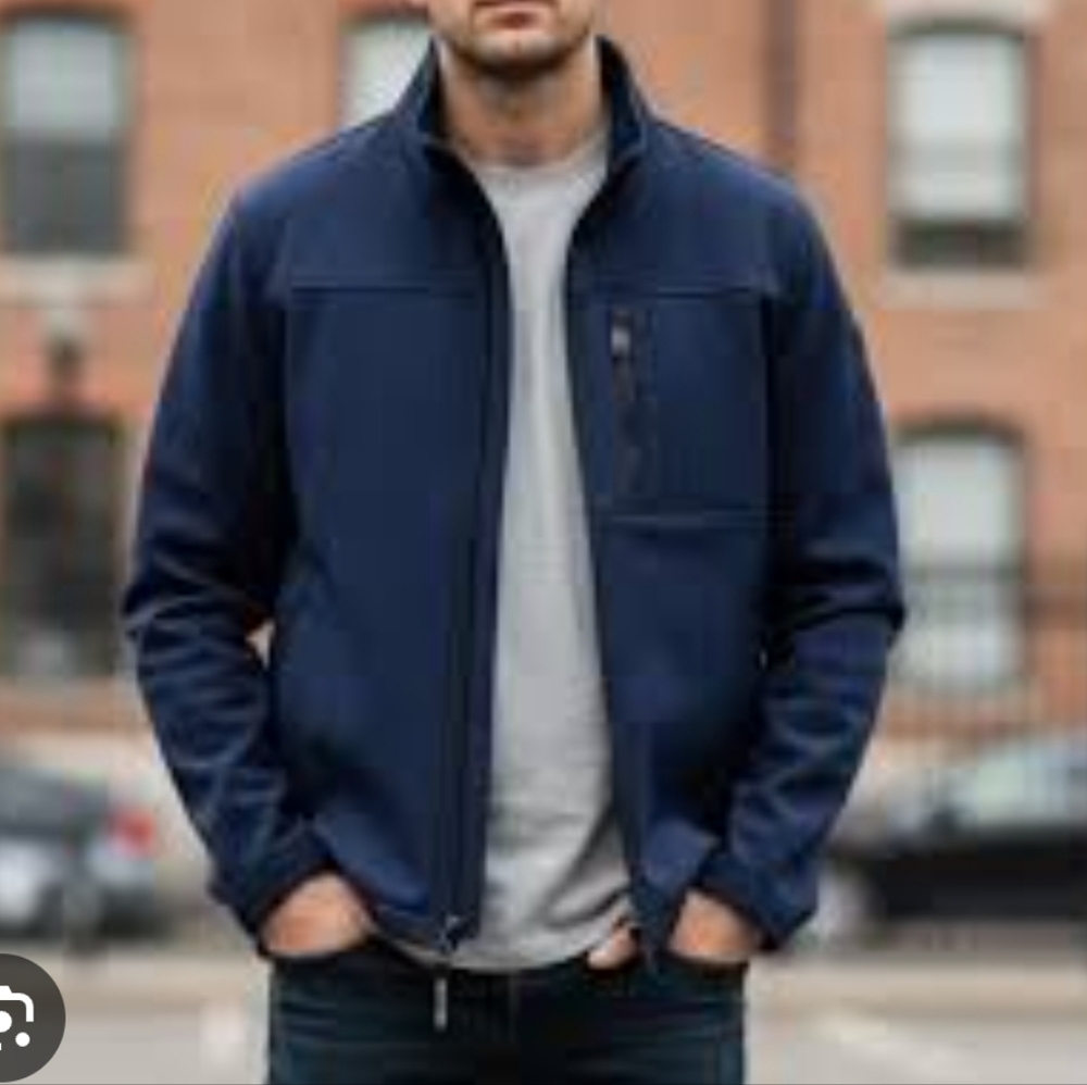 XL Calvin Klein Men's Steel Blue Lightweight Jacket.